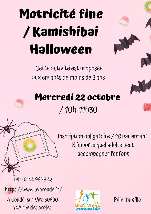 Saint-Lô : Atelier motricité fine/Kamishibai pour Halloween 