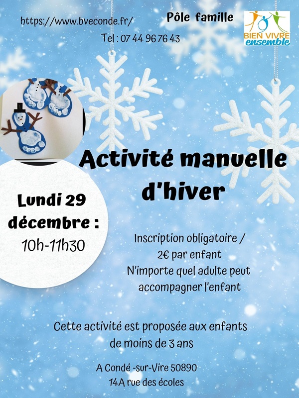 Saint-Lô : Activité manuelle hiver