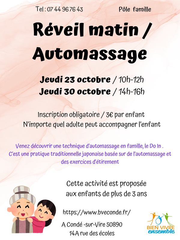 Saint-Lô : Réveil matin / automassage 