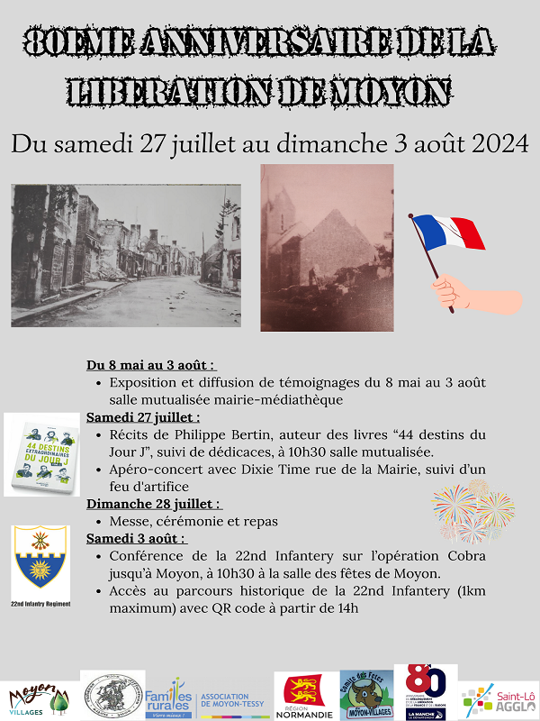 Saint-Lô : 80e anniversaire de la libération de Moyon