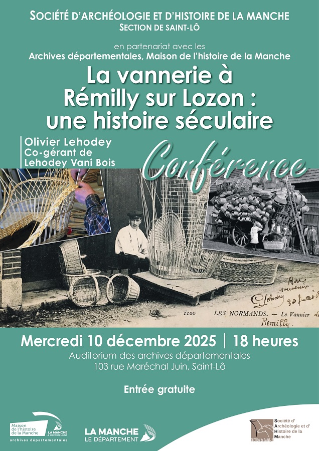 Saint-Lô : La vannerie à Rémilly sur Lozon, une tradition séculaire. Conférence