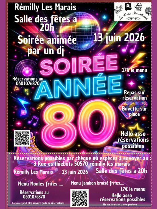 Saint-L&ocirc; : Soirée Année 80