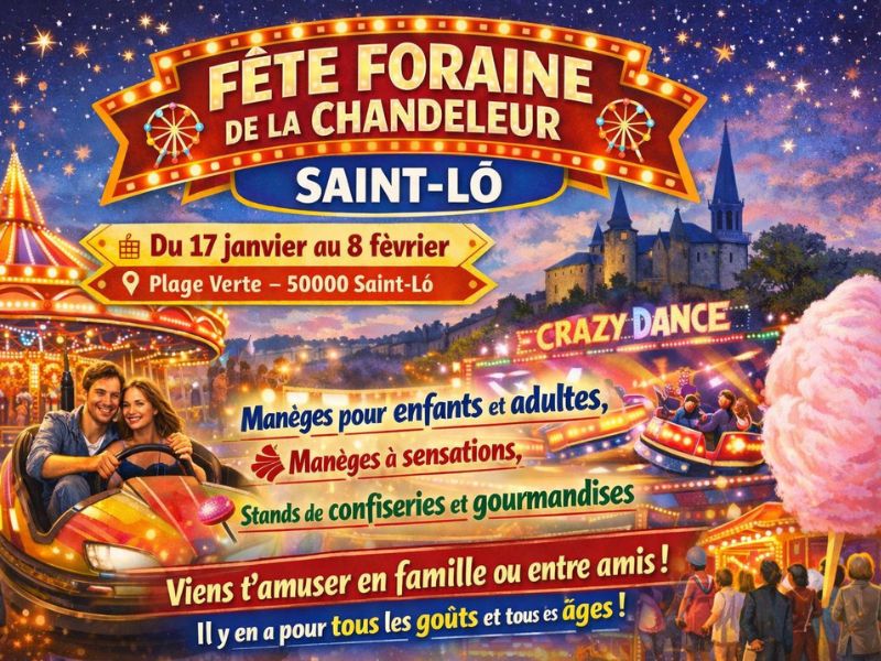 Saint-L&ocirc; : Fête foraine de la Chandeleur