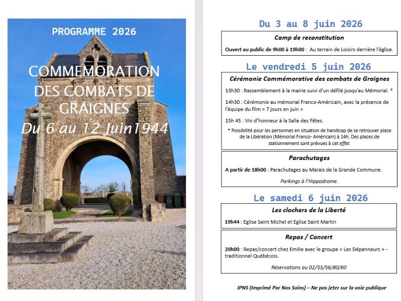 Saint-L&ocirc; : Commémorations des combats de Graignes