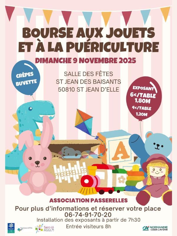 Saint-Lô : Bourse aux jouets et à la puériculture