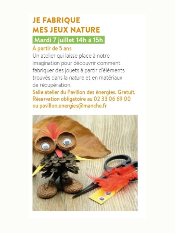 Saint-L&ocirc; : Je fabrique mes jeux nature