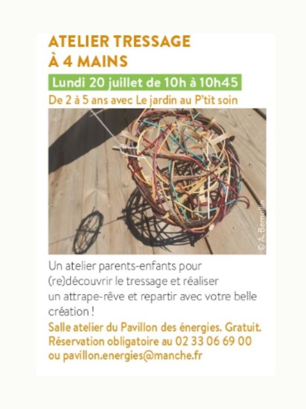 Saint-L&ocirc; : Atelier tressage à 4 mains