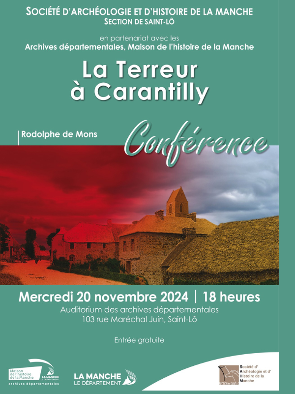 Saint-Lô : Conférence « La terreur à Carantilly