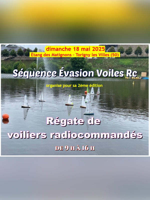 Saint-Lô : Régate de voiliers radiocommandés