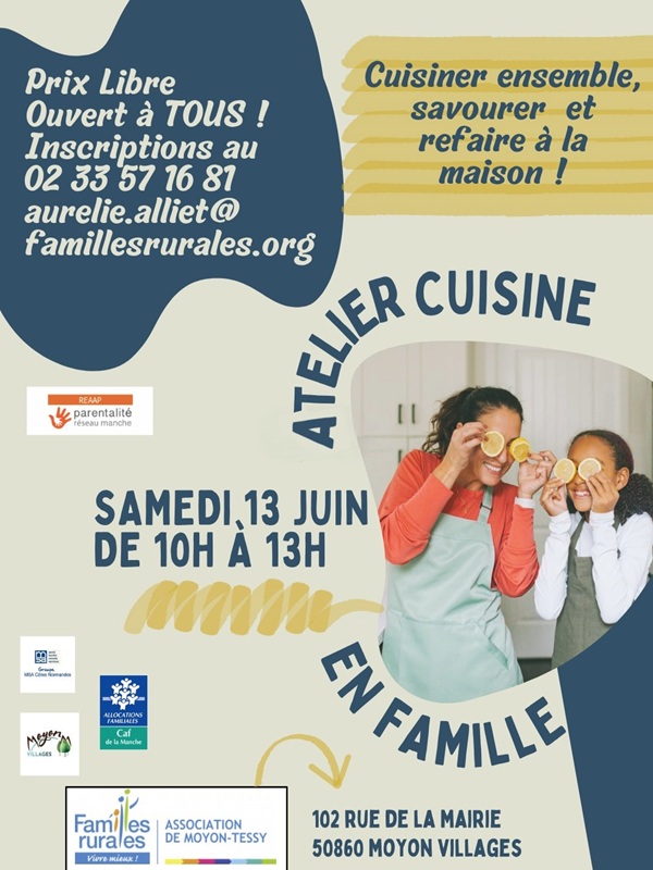 Saint-L&ocirc; : Atelier cuisine en famille