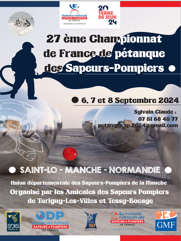 Saint-Lô : Compétition sportive > 27e Championnat de France de pétanque ds sapeurs pompiers