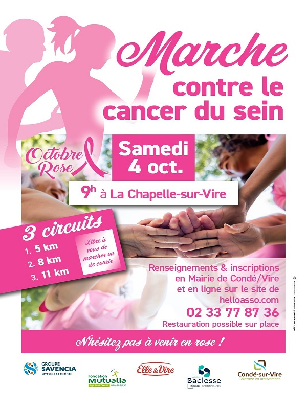 Saint-Lô : Marche solidaire Octobre Rose